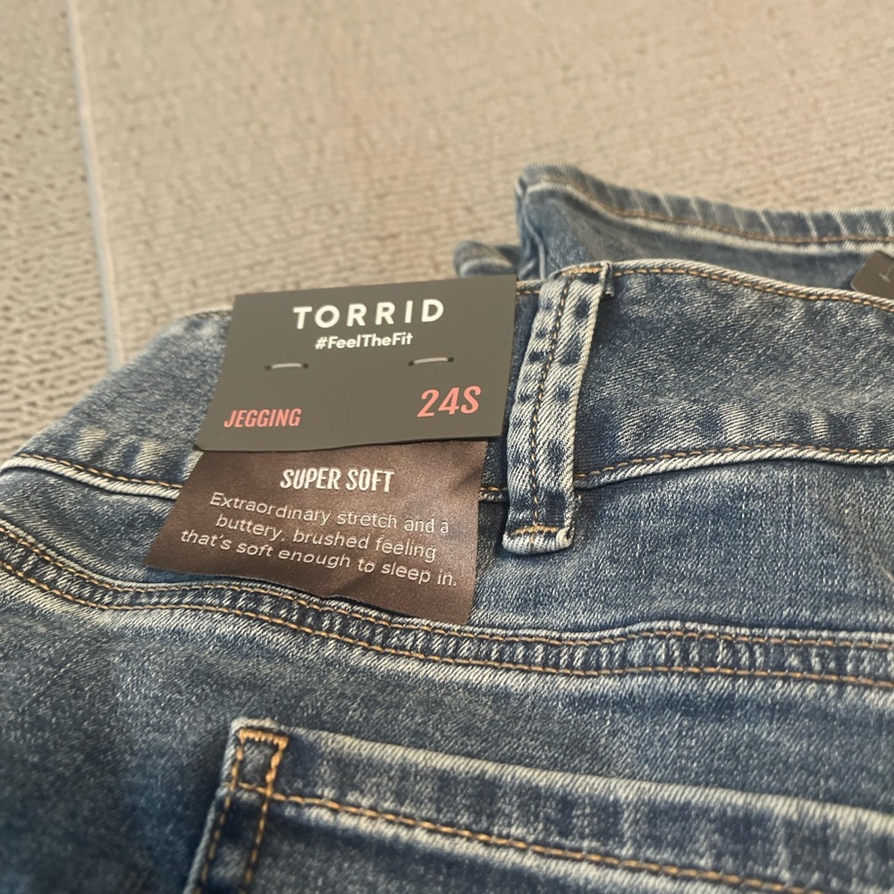 Torrid Lean Jean High-Rise Jeggings - Dark Blue